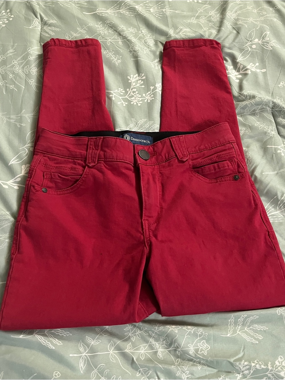 Democracy Women's Red Skinny Jeans